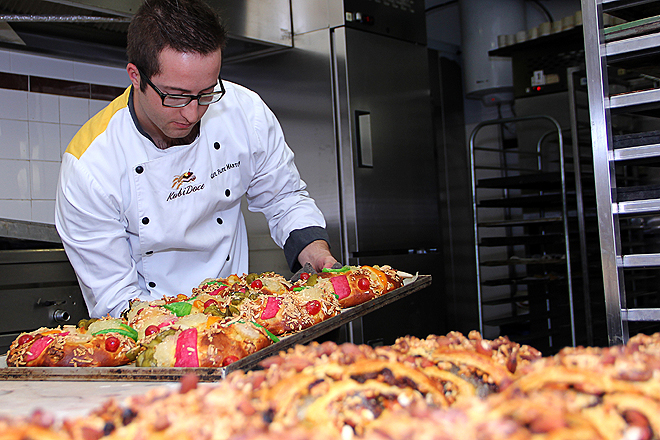 O pasteleiro Filipe Martins, mentor da iniciativa