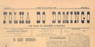 Folha do Domingo completa hoje cem anos