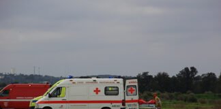 Bombeiros testaram equipamento de socorro no aeródromo de Portimão