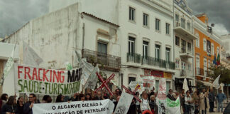 Movimento Algarve Livre de Petróleo faz vigília em Loulé contra furos em Aljezur