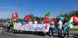 BE marchou na Estrada Nacional 125 e defendeu que Algarve não pode ter portagens
