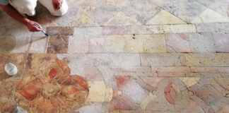 Espaço da antiga capela do Paço Episcopal em recuperação para receber núcleo museológico