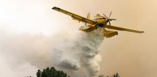 Avião de combate a incêndio em Cachopo sofreu acidente quando recolhia água em barragem