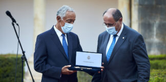 Presidente da República descerrou placa de Tesouro Nacional e recebeu a chave da cidade de Faro