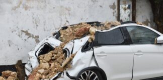 Chuva forte provoca inundações e estragos em Faro (c/fotorreportagem)