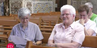 Missa de ação de graças pelas Carmelitas Missionárias e Franciscanas Missionárias de Maria