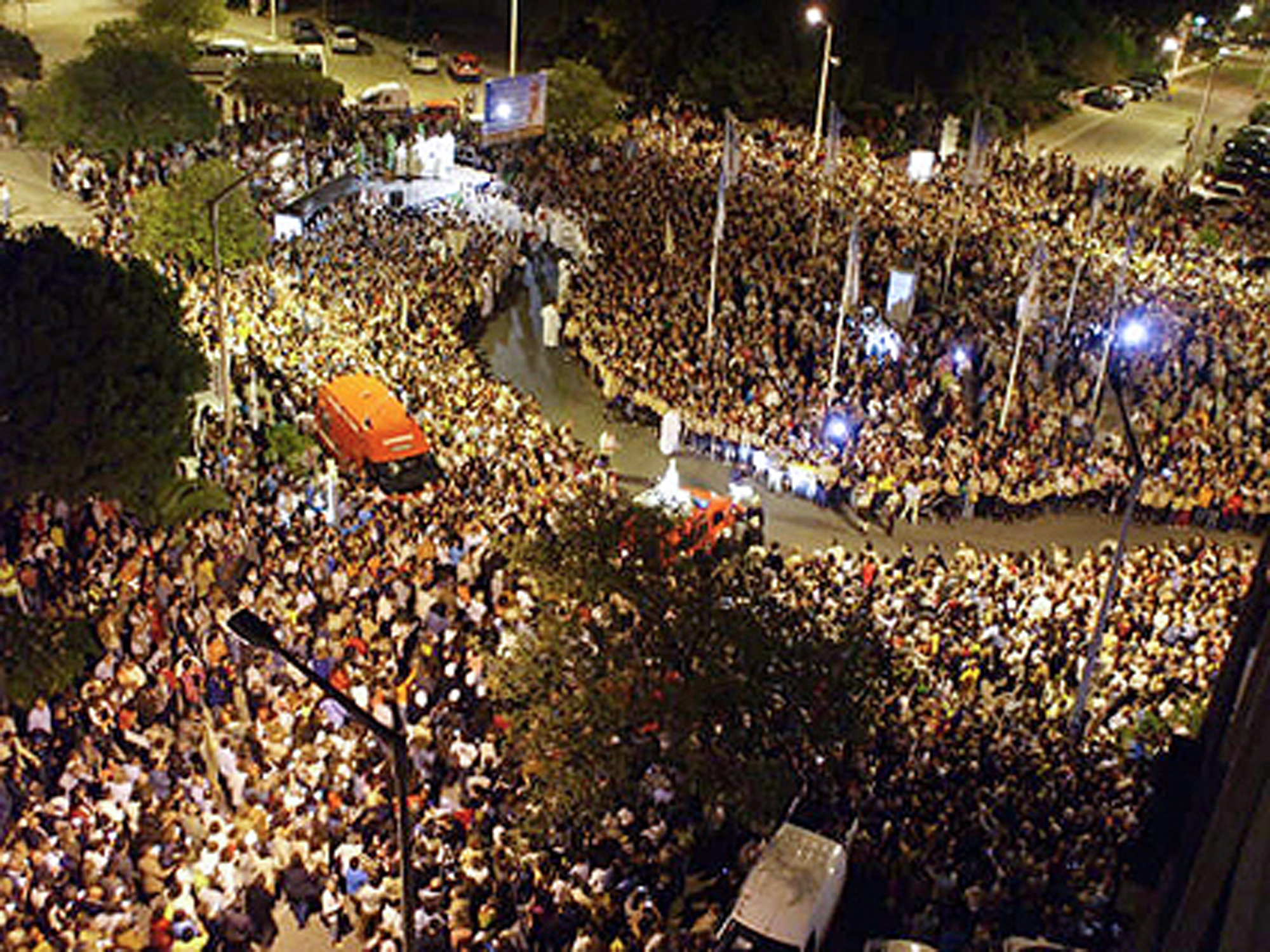 Receção em Faro à imagem peregrina de Nossa Senhora de Fátima em 2007