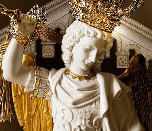 Imagem peregrina de S. Miguel Arcanjo visita as paróquias de Lagos