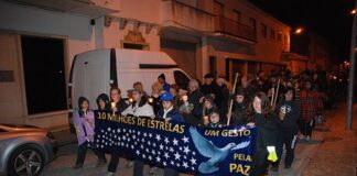 Messines acolheu a manifestação pela Paz integrada na campanha de Natal da Cáritas